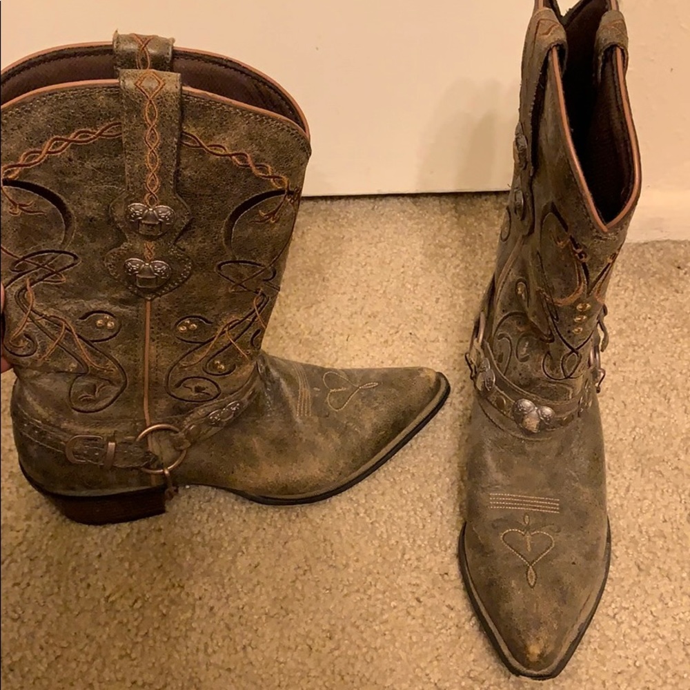 Cowboy boots.